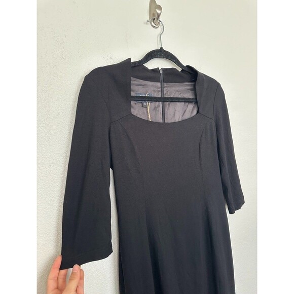 Femkit Berlin Sheath Dress Minimalist Knee Length Black Women's 38 (US 6) NEW - Picture 6 of 11